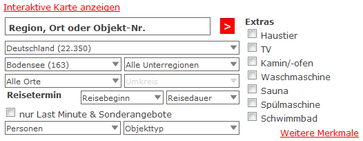 Ferienhäuser bei den deutschen Inseln